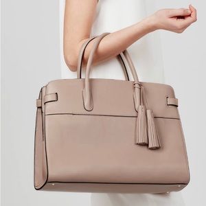 Cuyana Structured Work Satchel - “Quartz” (Tan)